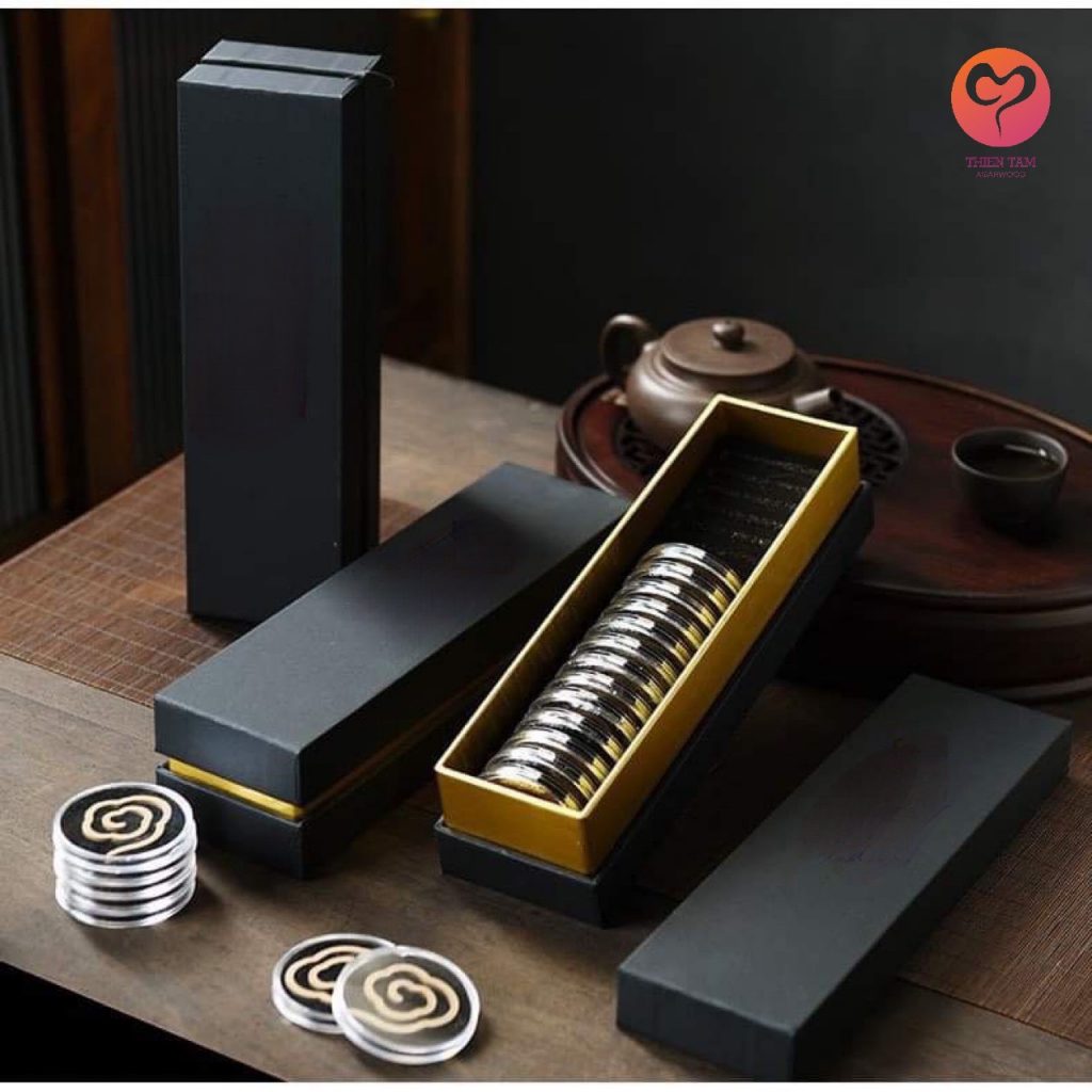 bộ quà tặng tết nhang trầm hương vân mây